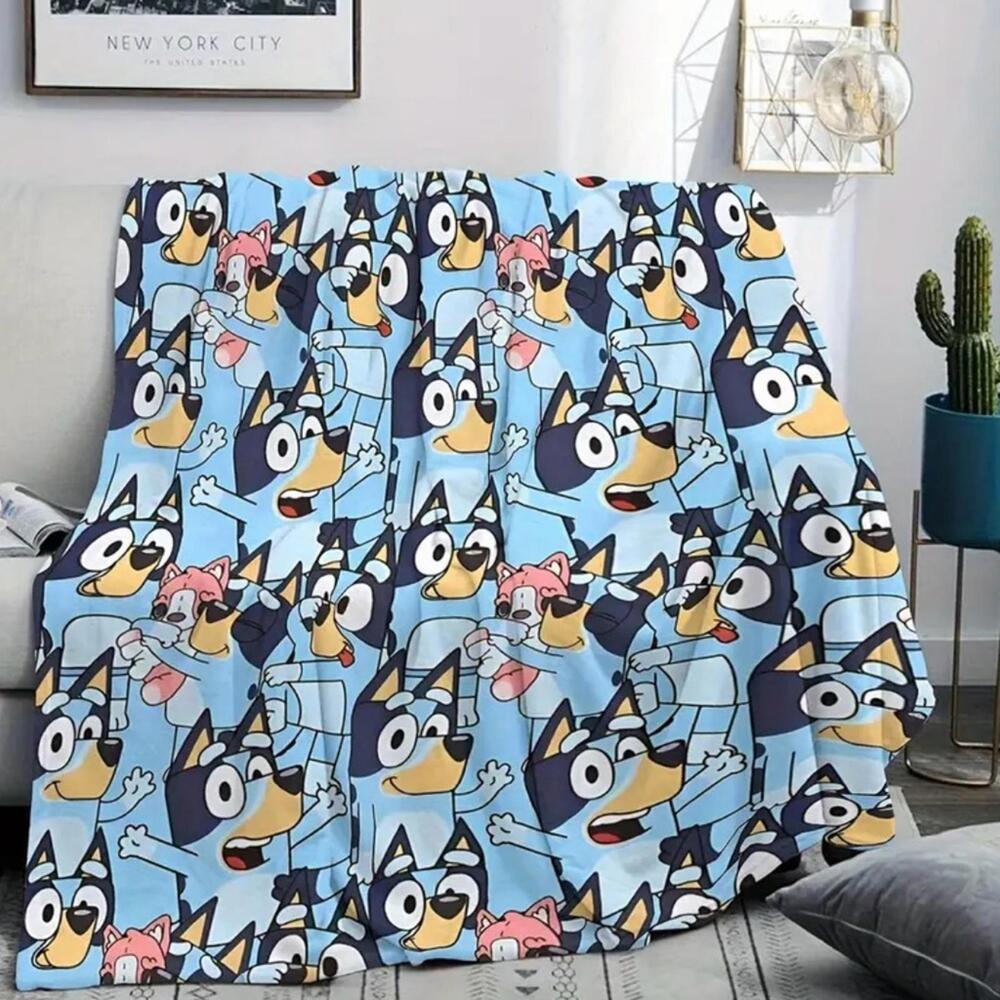 Blanket Bluey Heeler Dog Kids Cartoon, Lightweight Throw NWOT, LAST ONE - Picture 1 of 4